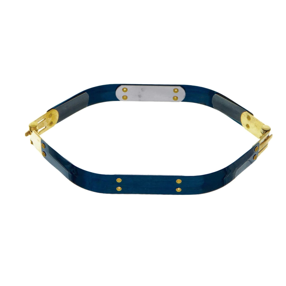 8" Facile Hexagonal Frame With Brass Hinges, Steel