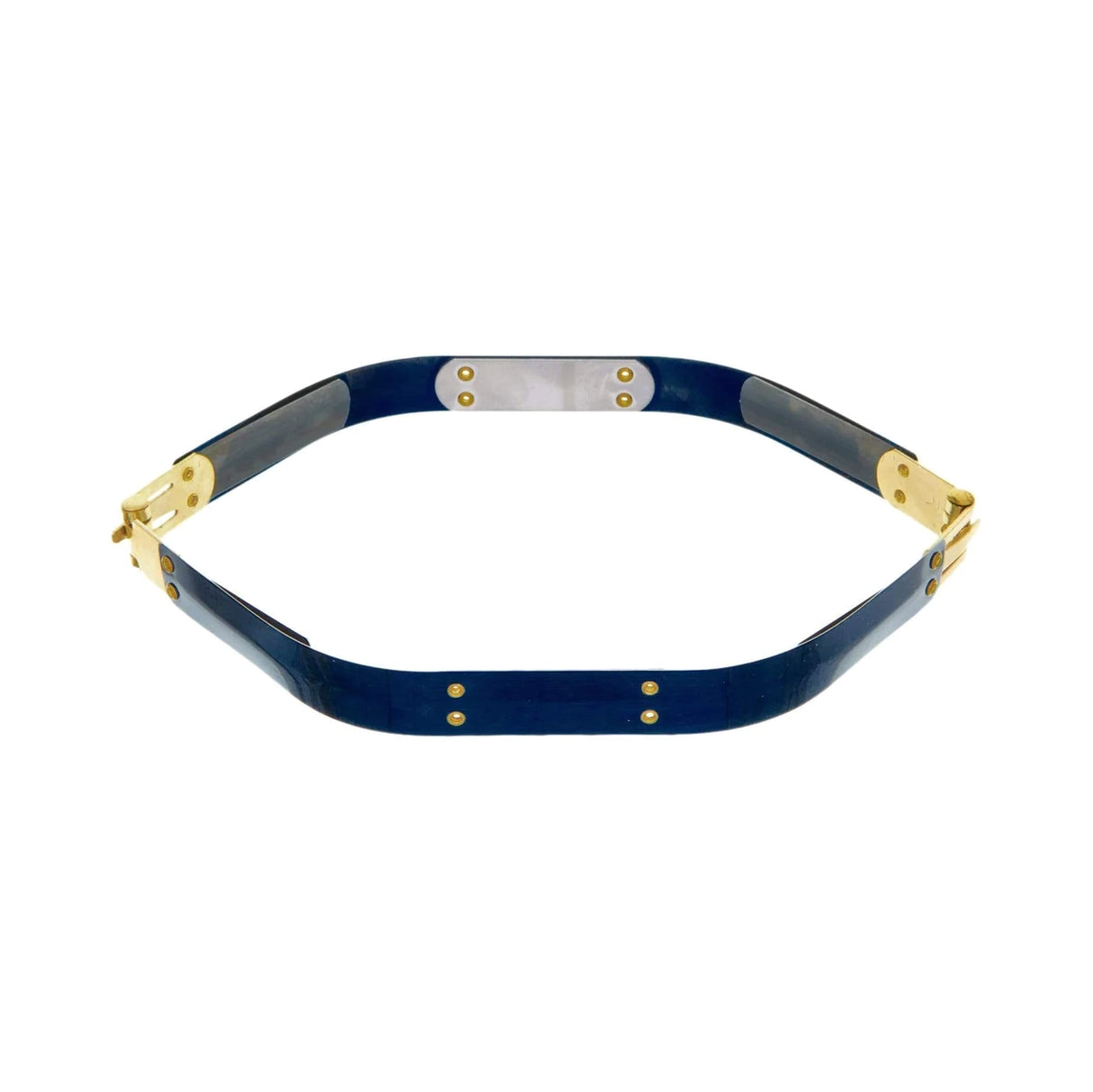 9", Facile Hexagonal Frame with Brass Hinges, Steel