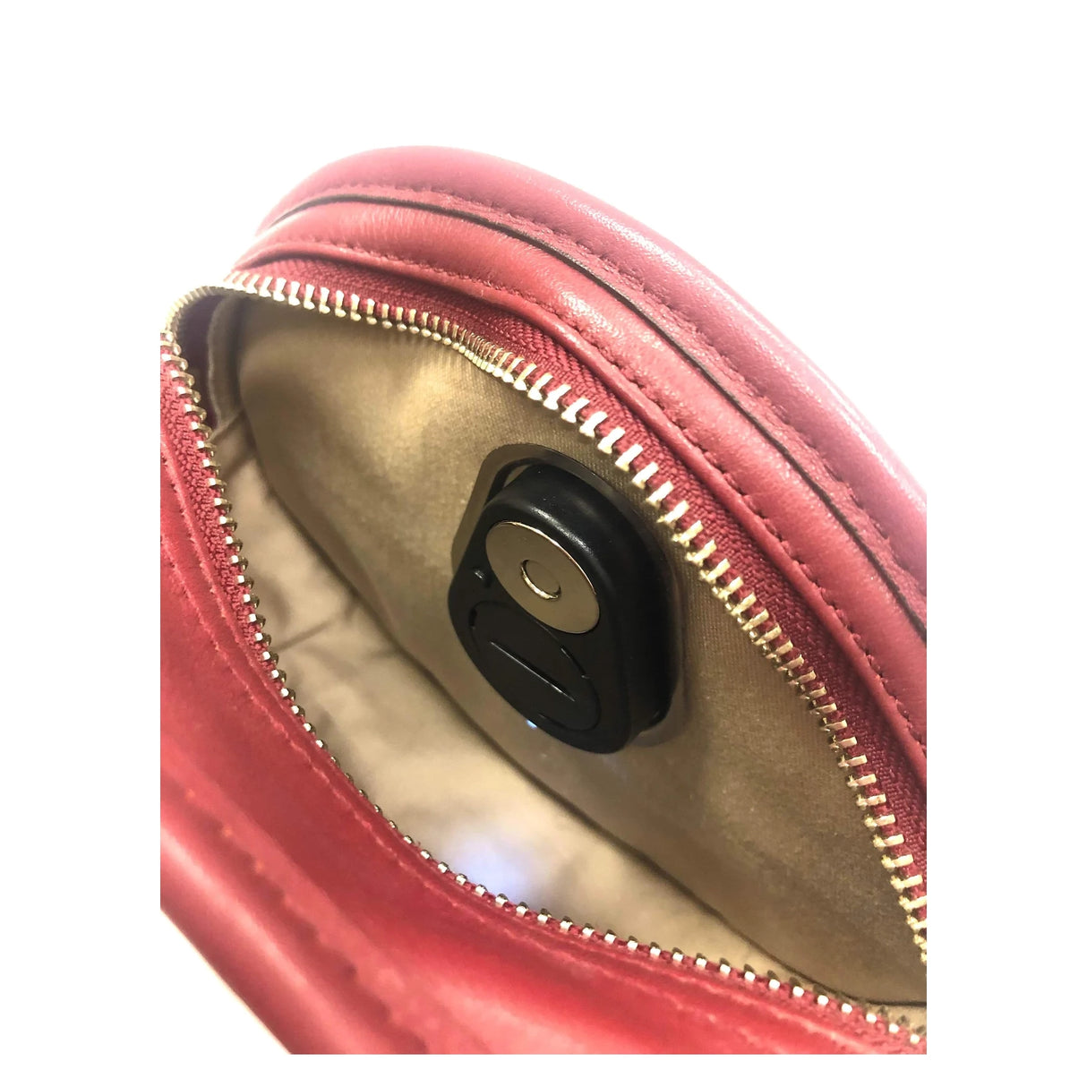 2" Black, Magnetic Snap Purse Light, Plastic