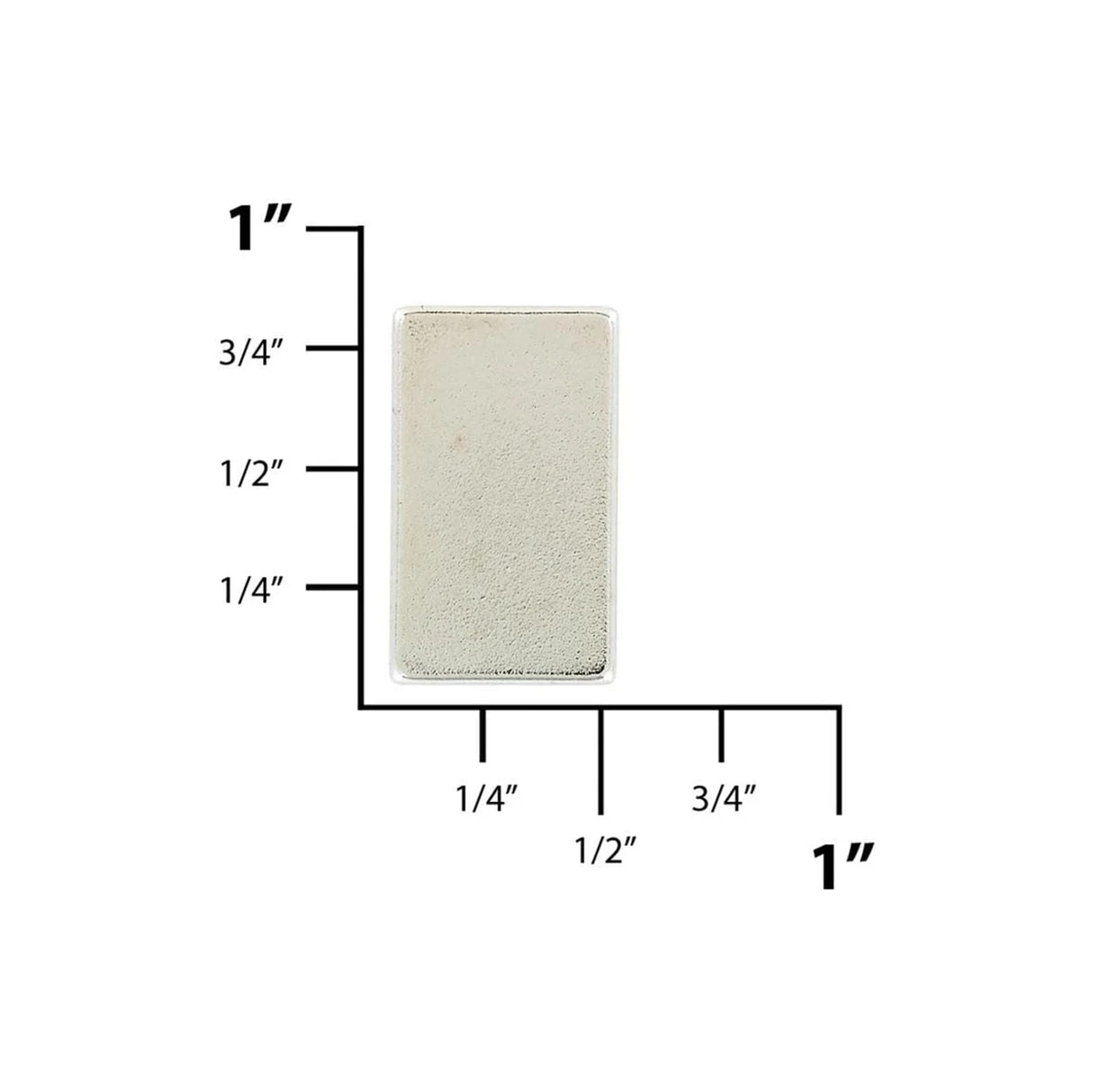 3/4" Silver, High Strength Magnets For Money Clip (Pair)