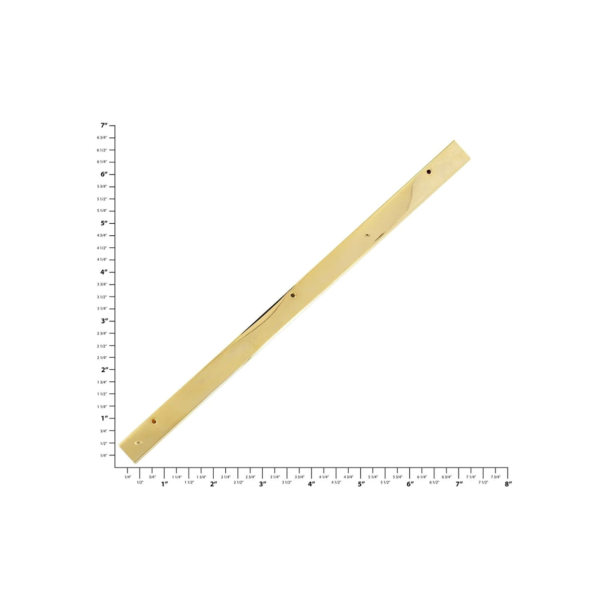 9 3/8" Gold, Purse Flap Edge, Zinc Alloy