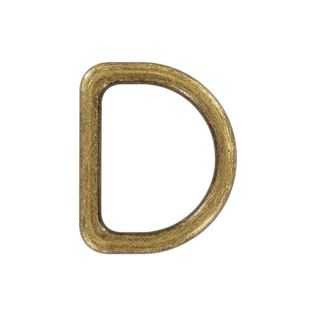 1 1/2" Antique Brass, Cast D-Ring, Zinc Alloy
