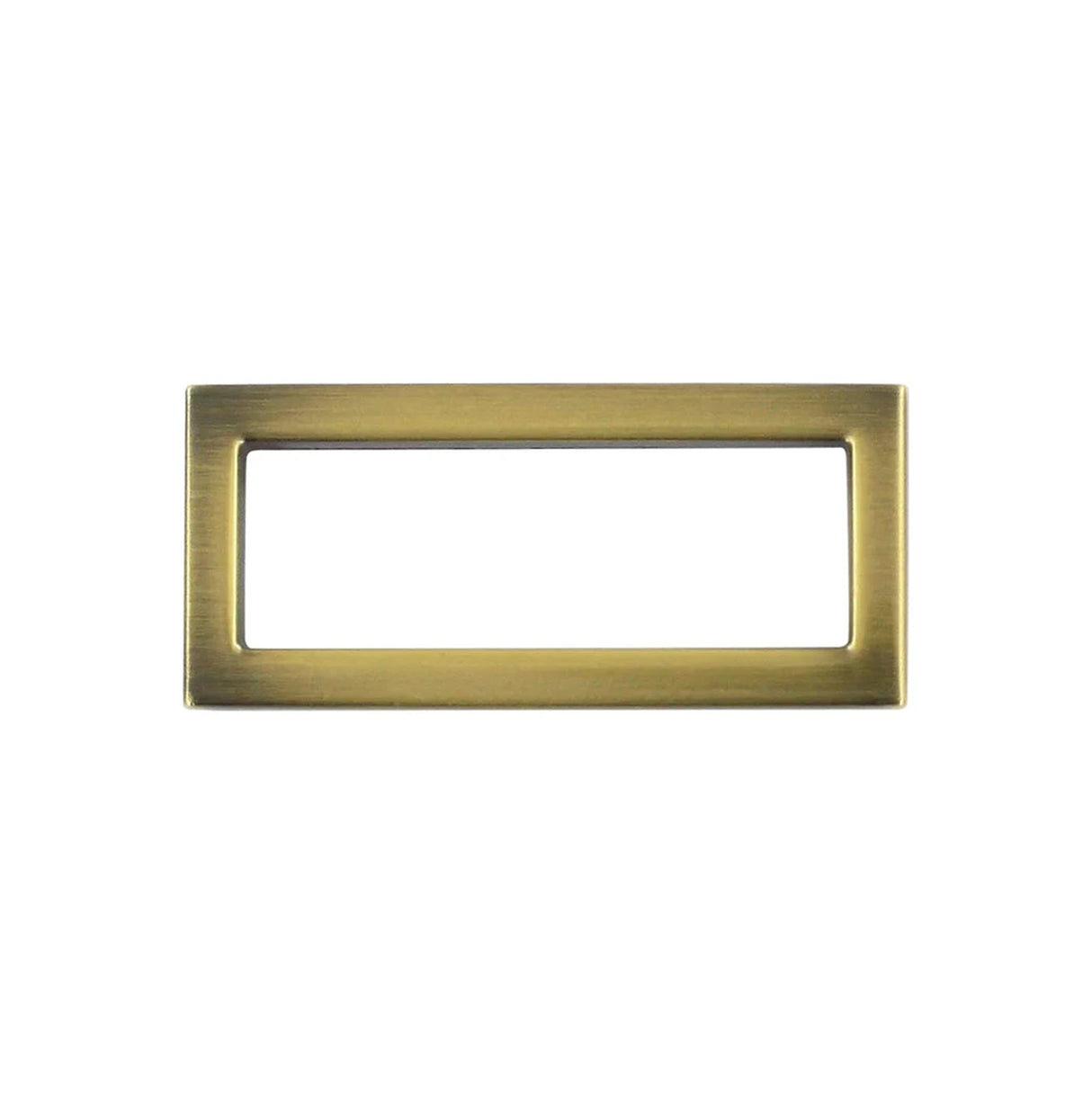 1 1/2" Dark Brushed Antique Brass, Cast Rectangular Ring, Zinc Alloy