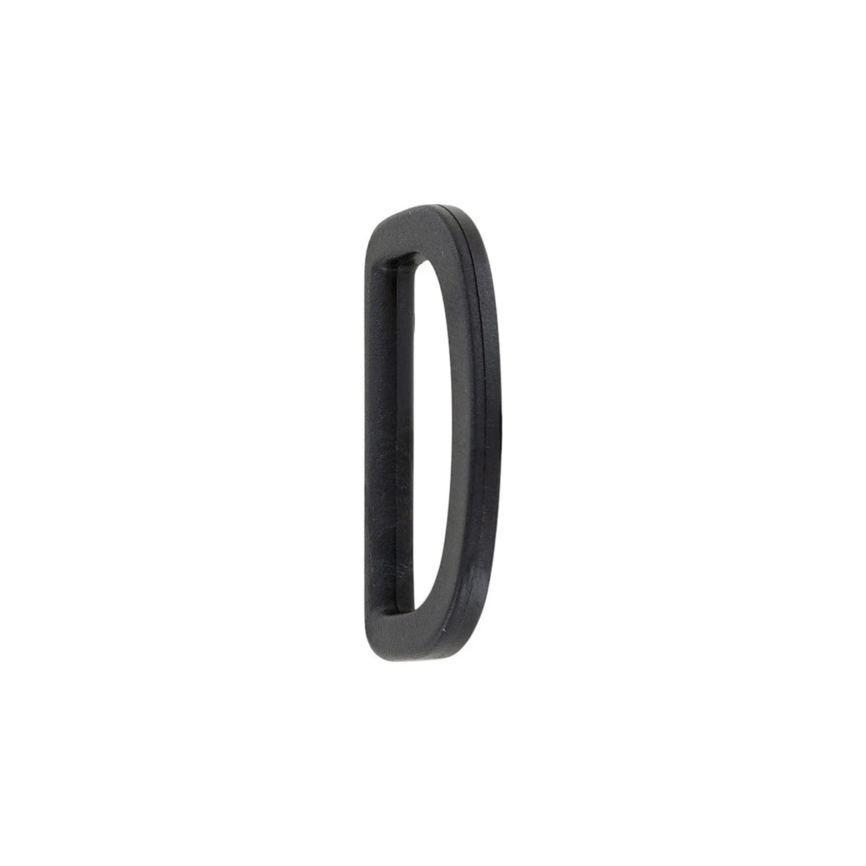1 1/2" Black, Solid D Ring, Plastic