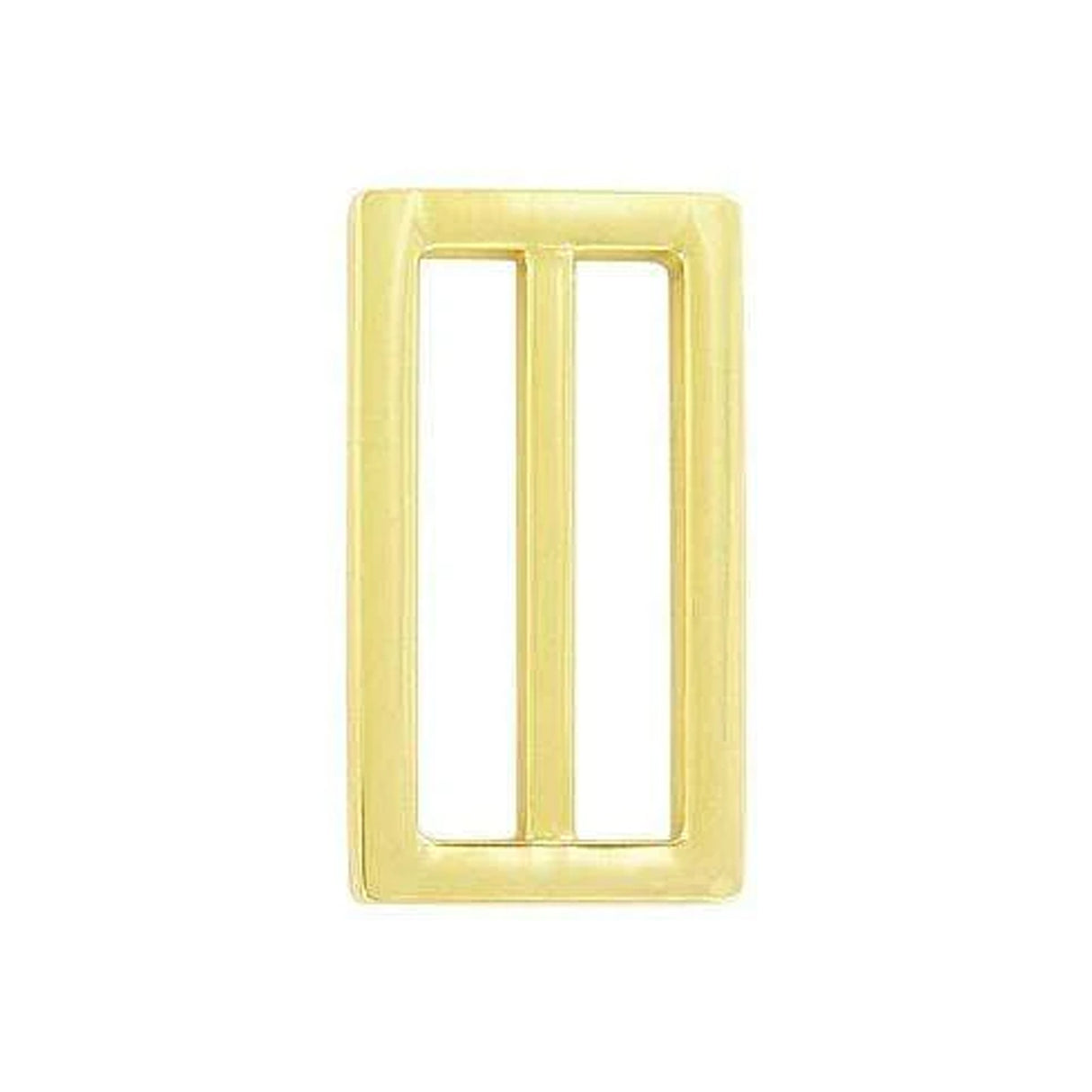 1 1/2" Shiny Gold, Cast Strap Tri Glide Slider, Zinc Alloy