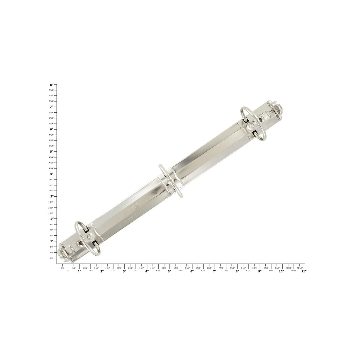 1 1/2" Nickel, 3-Ring Binder, Steel