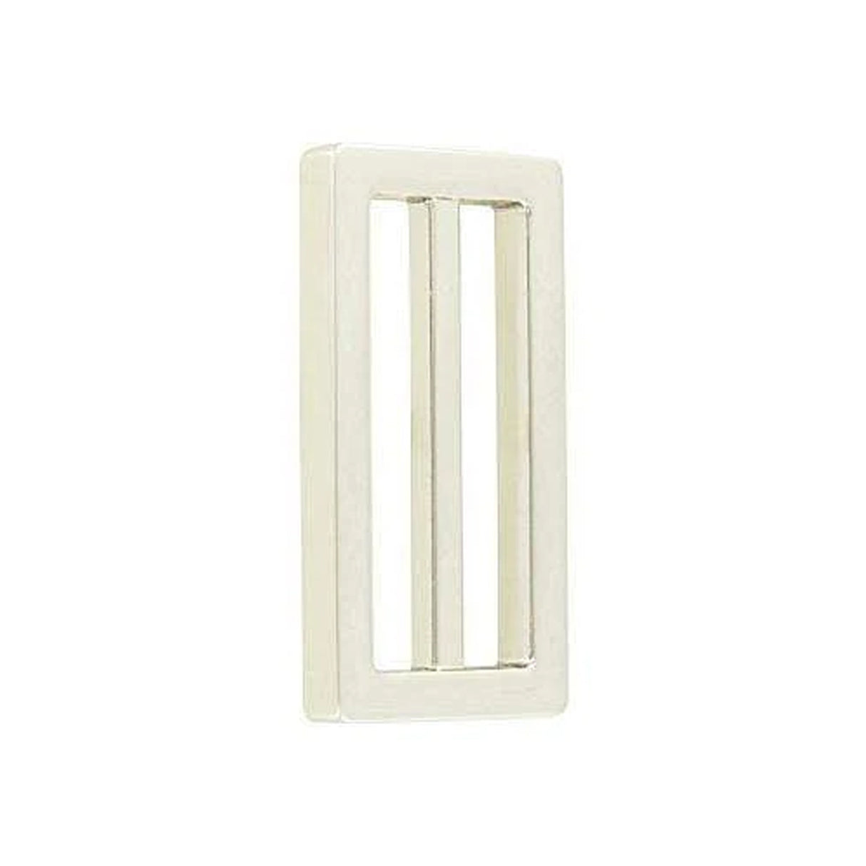 1 1/2" Shiny Nickel, Cast Strap Tri Glide Slider, Zinc Alloy