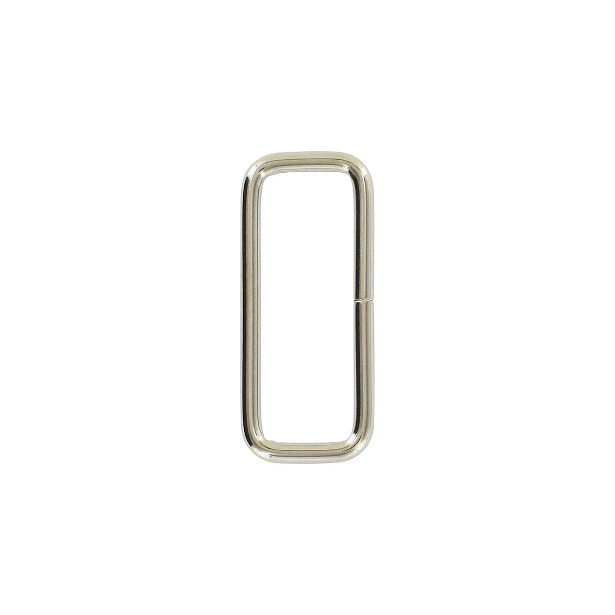 1 1/2" Nickel Plate, Split Rectangular Ring, Steel