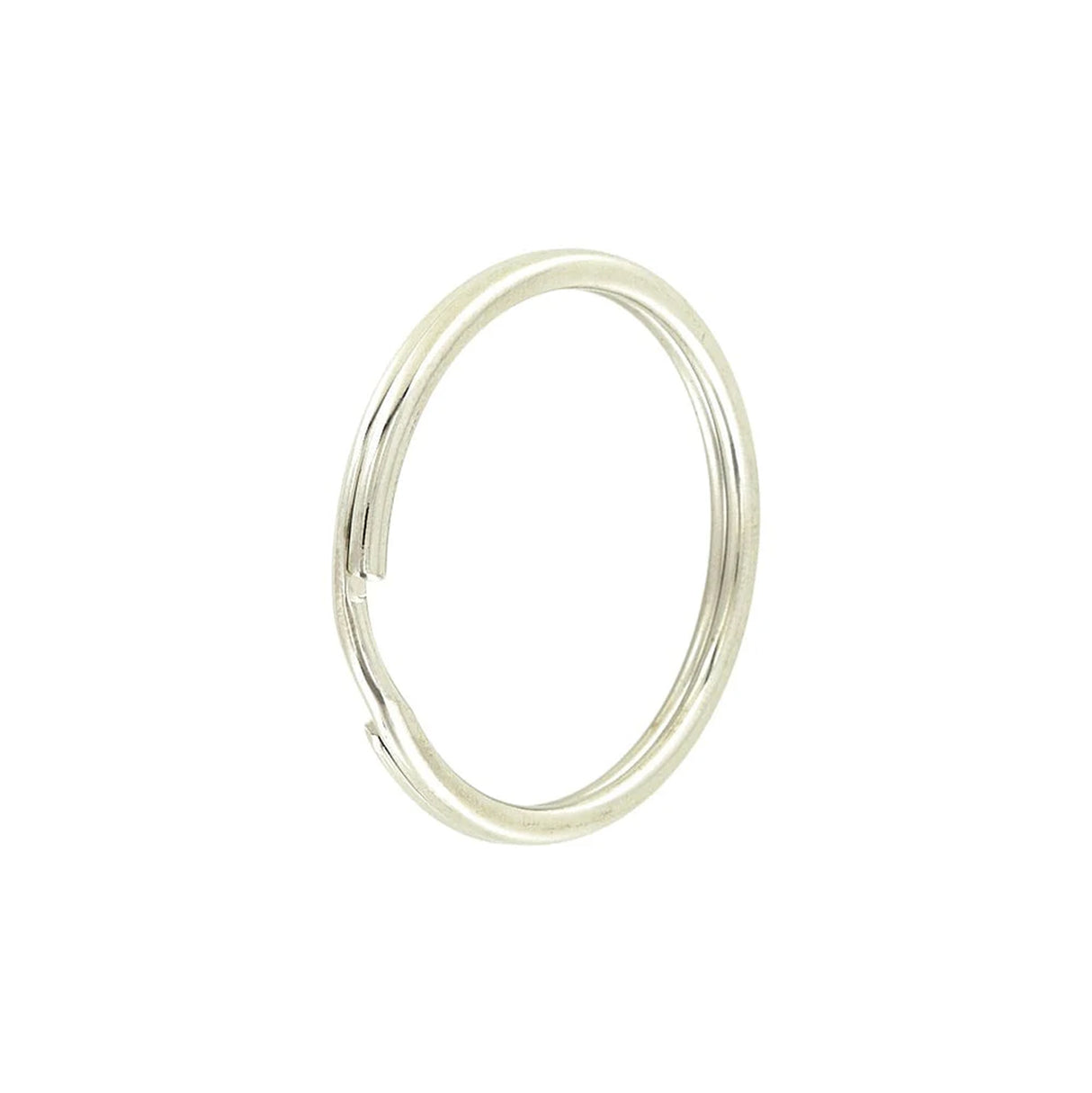 1 1/2" Nickel, Split Key Ring, Steel