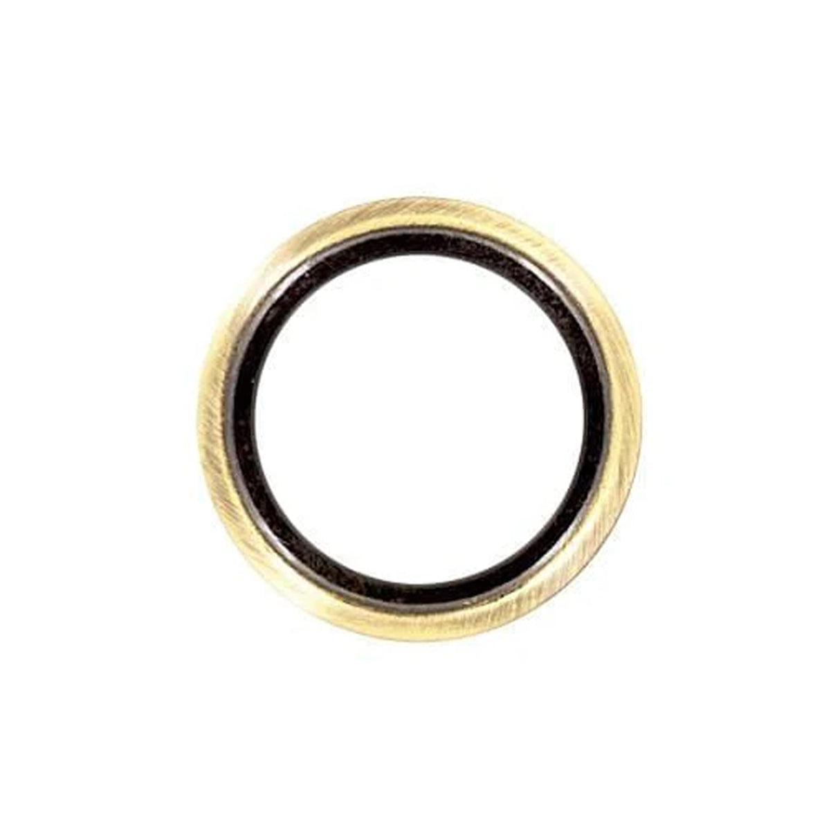 1 1/4" Antique Brass, Beveled Round Ring, Zinc Alloy