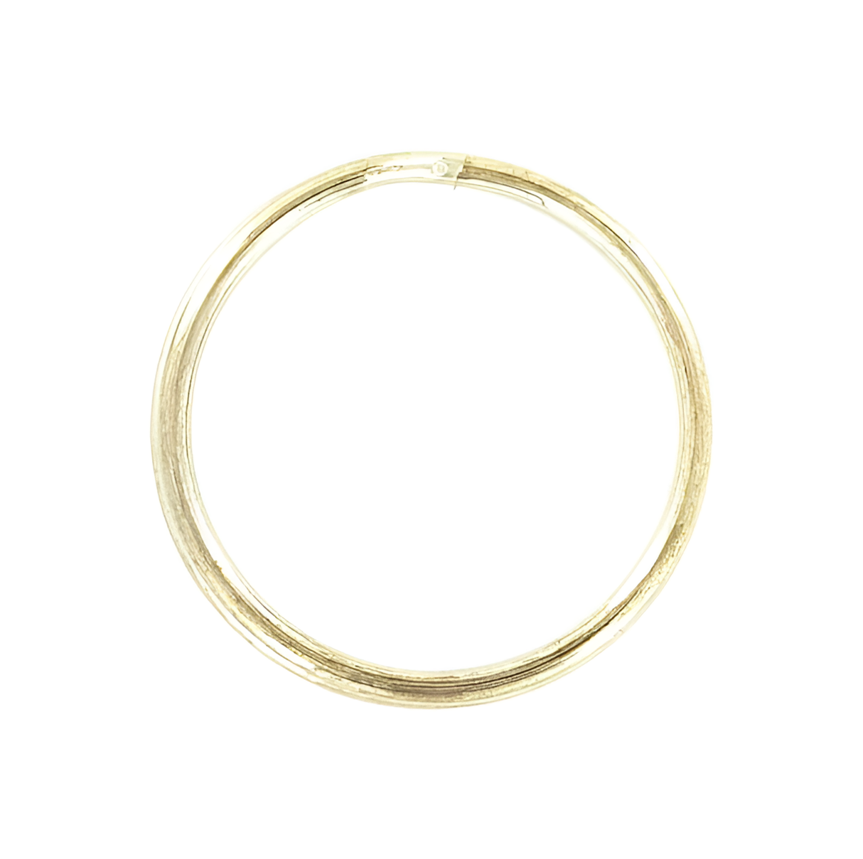 1 1/4" Brass, Split Key Ring, Steel