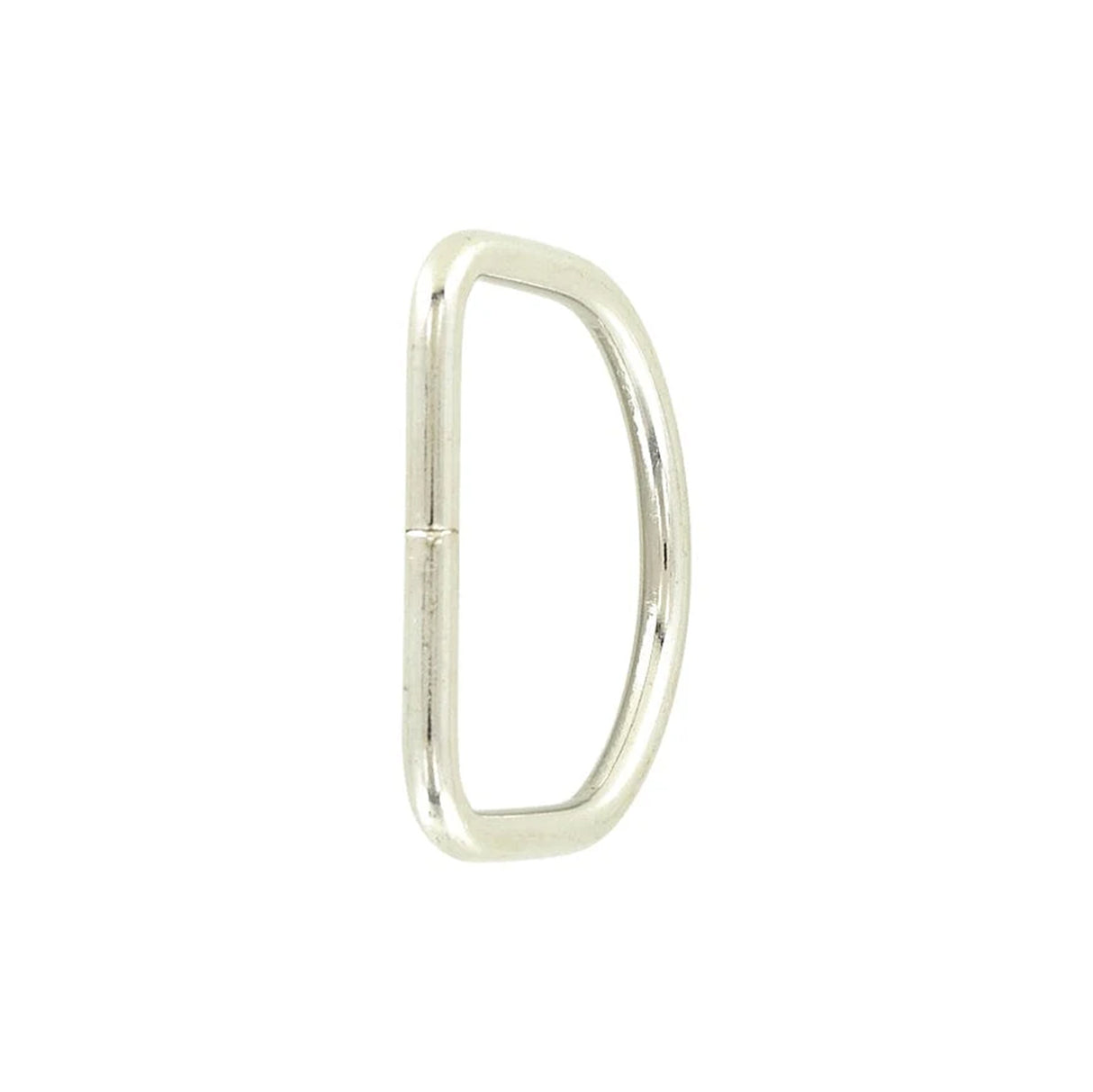 1 1/4" Nickel, Split D Ring, Steel