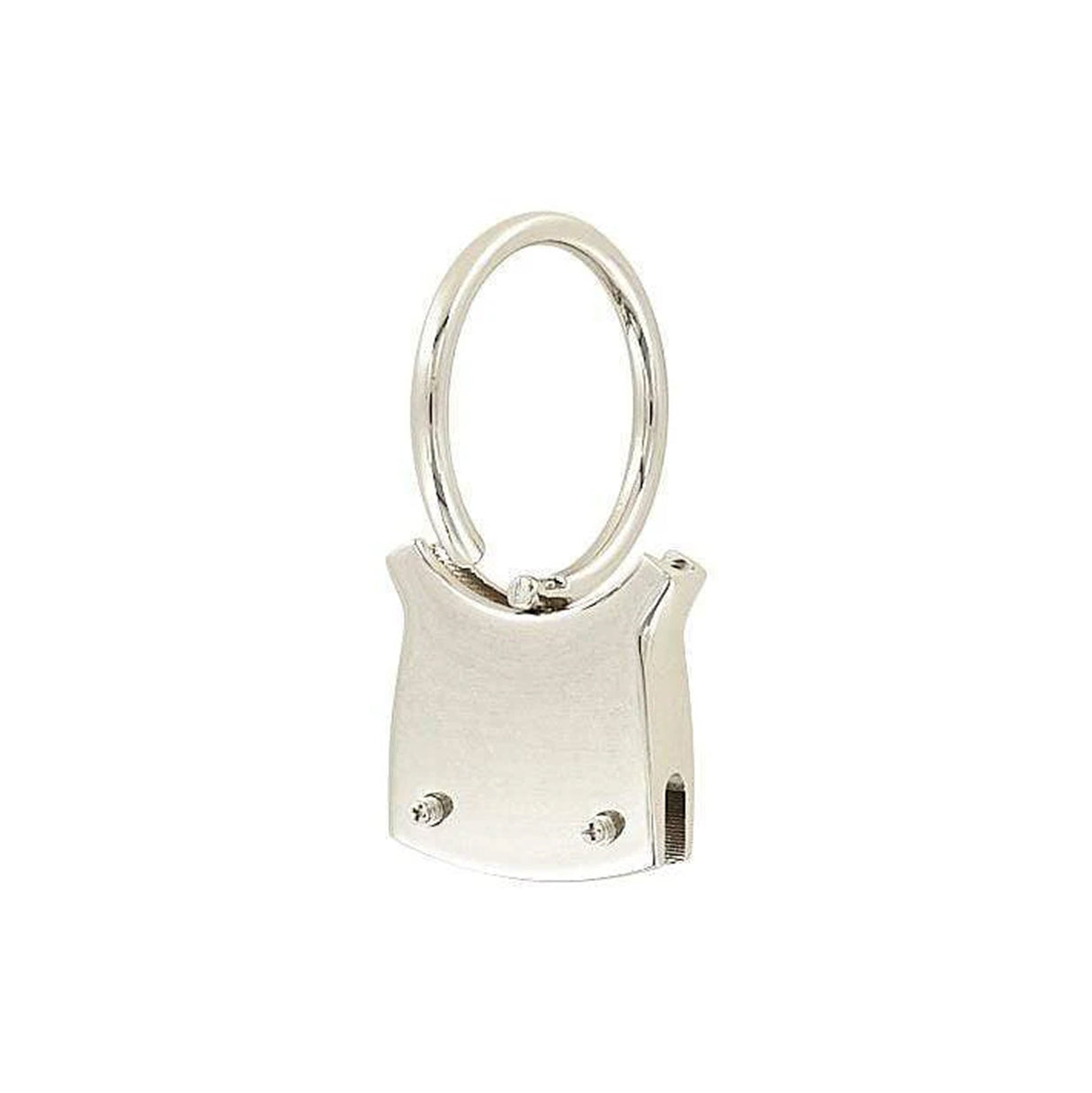 1 1/4" Shiny Nickel, Cast Key Fob Ring, Zinc Alloy