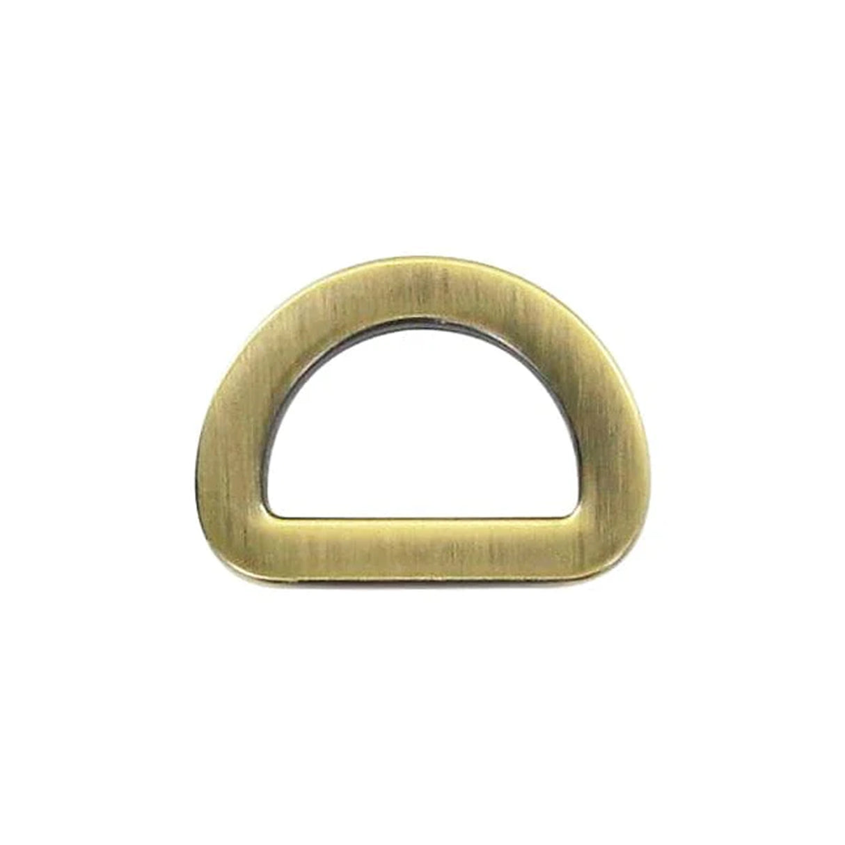 1/2" Antique Brass, Flat Cast D Ring, Zinc Alloy-PK5
