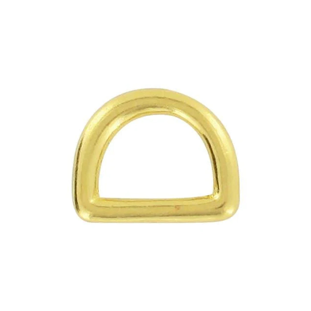 1/2" Shiny Brass, Cast D Ring, Solid Brass