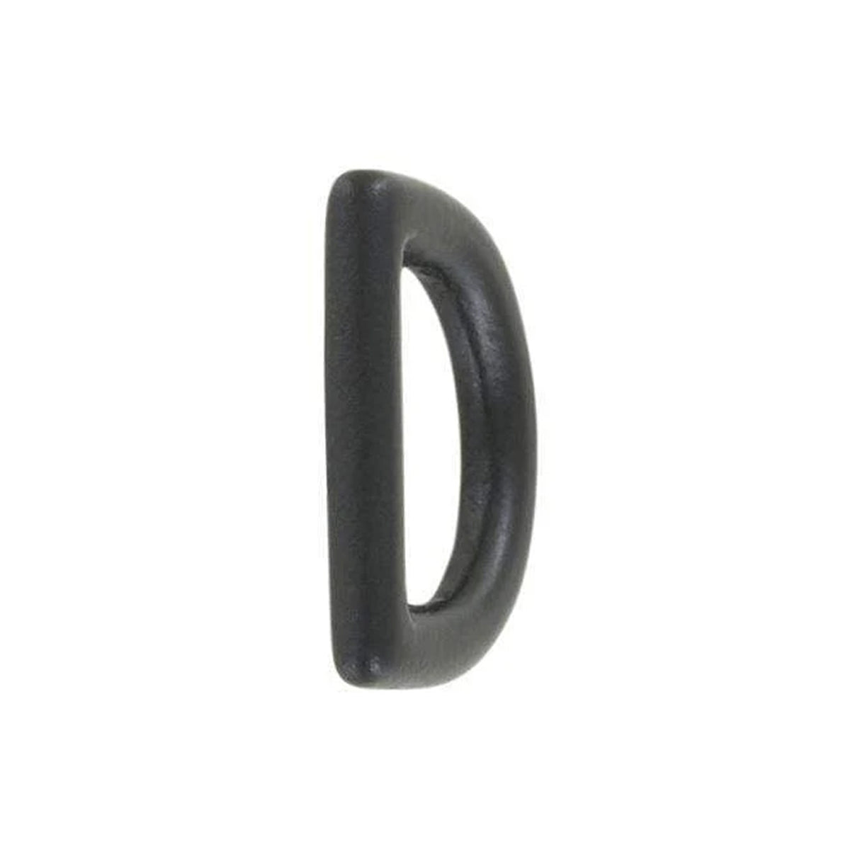 1/2" Matte Black, Cast D Ring, Solid Brass