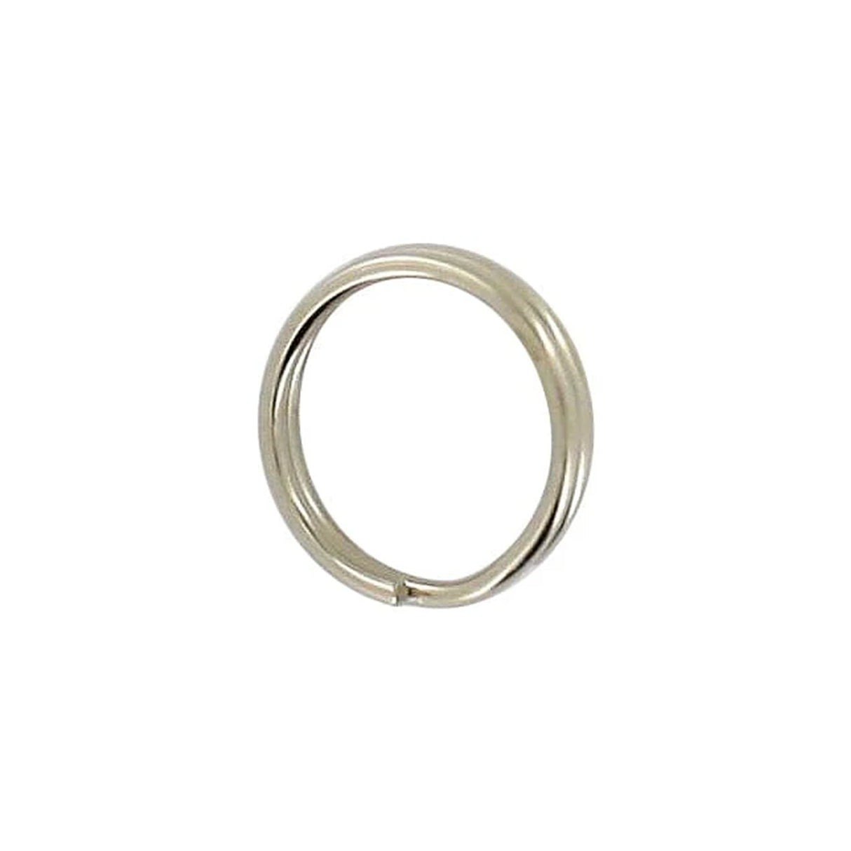 1/2" Nickel, Split Key Ring, Steel