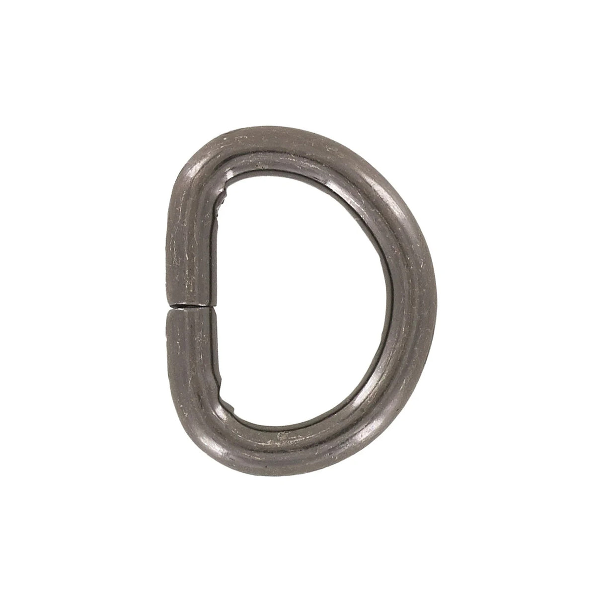 1/2" Shiny Gunmetal, Split D Ring, Steel