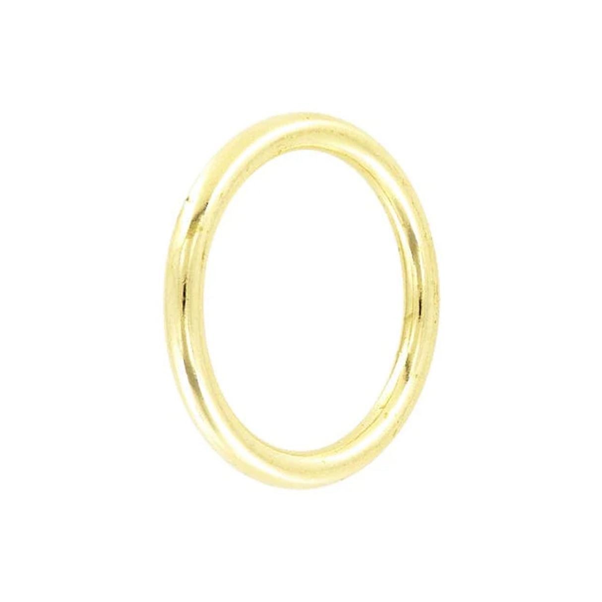 1 3/4" Shiny Brass, Cast Round Ring, Solid Brass