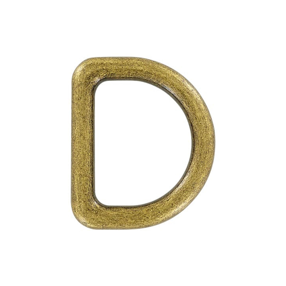 1" Antique Brass, Cast D-Ring, Zinc Alloy