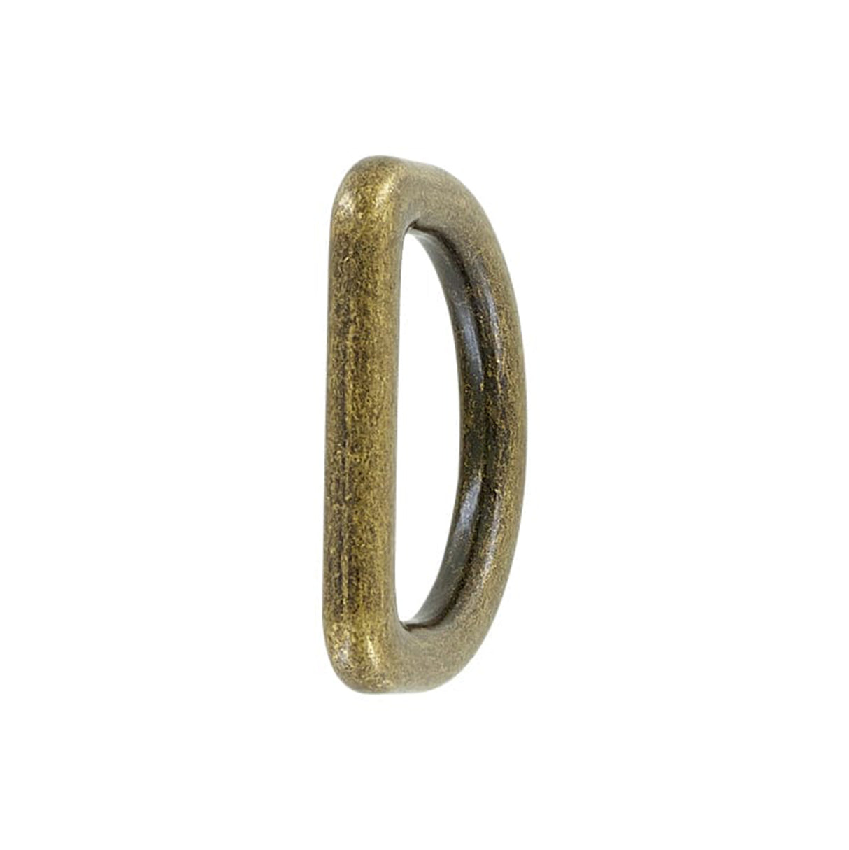 1" Antique Brass, Cast D-Ring, Zinc Alloy