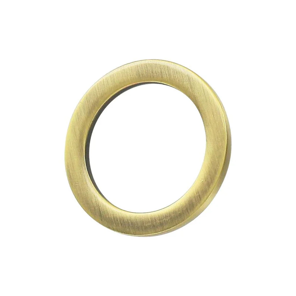 1" Antique Brass, Cast Flat Round Ring, Zinc Alloy