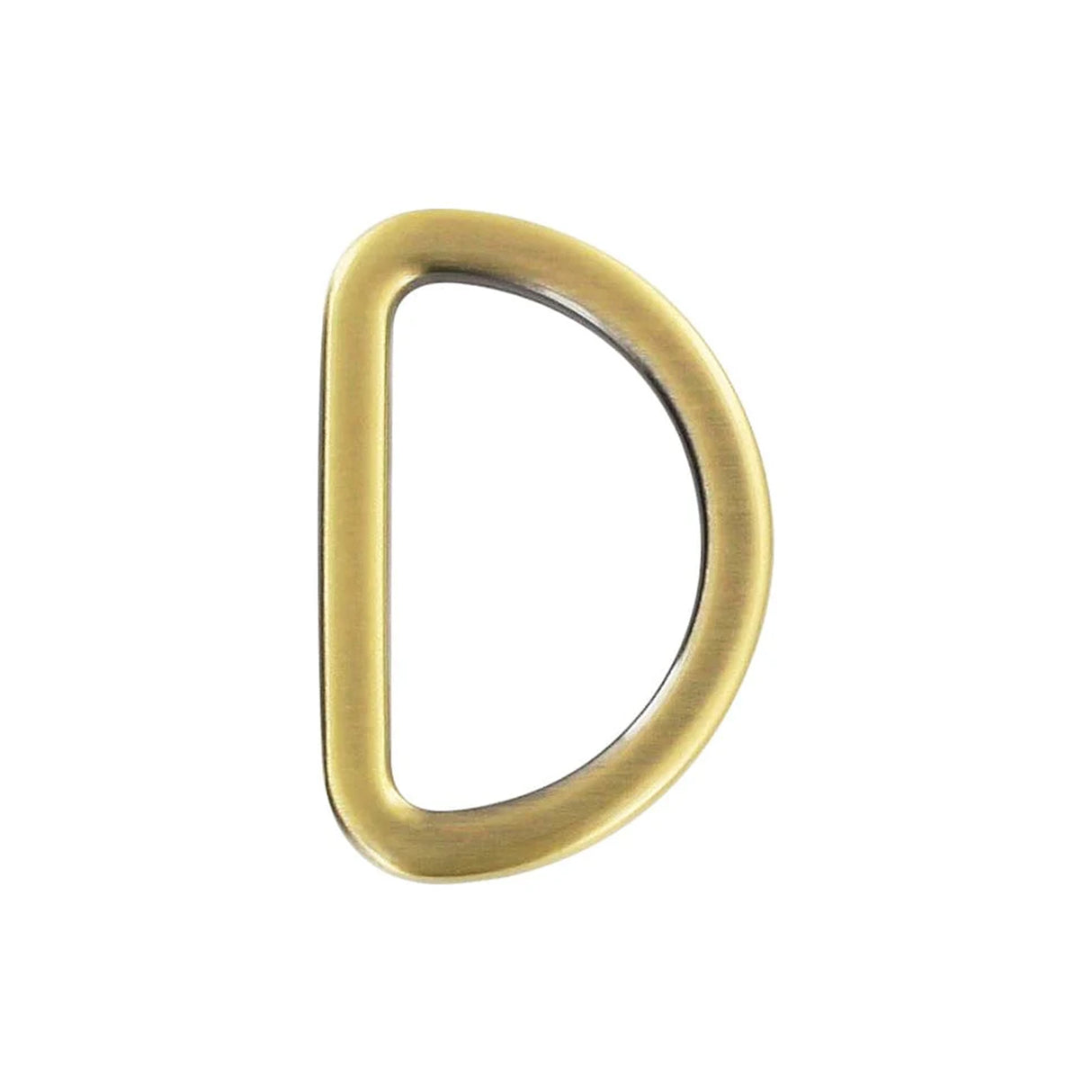 1" Antique Brass, Flat Cast D Ring, Zinc Alloy-PK5