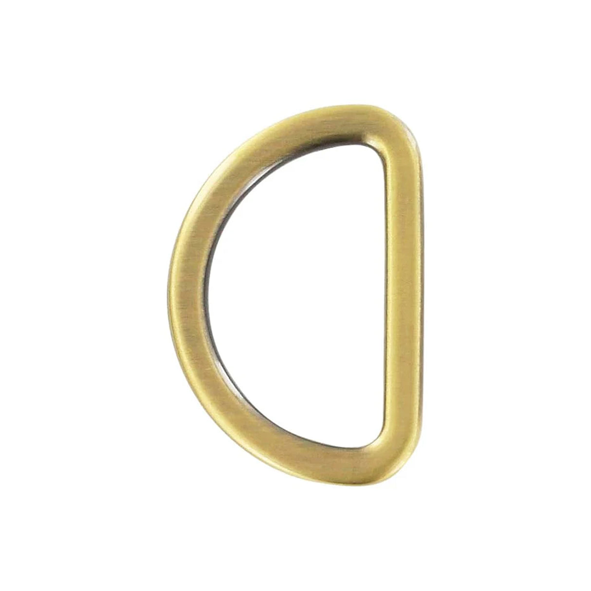 1" Antique Brass, Flat Cast D Ring, Zinc Alloy-PK5