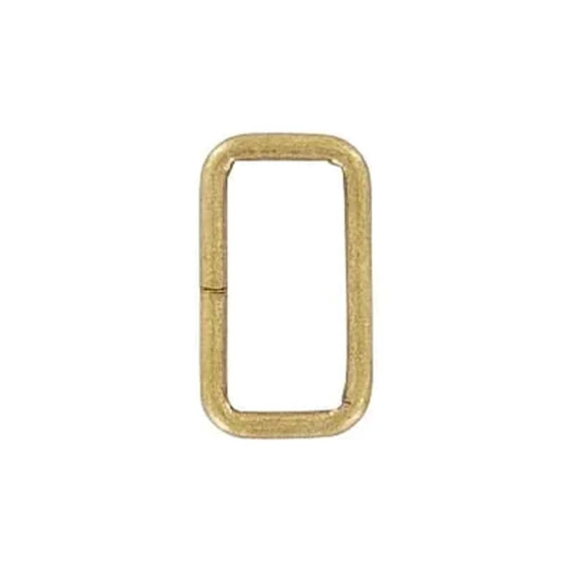 1" Antique Brass, Split Rectangular Ring, Steel