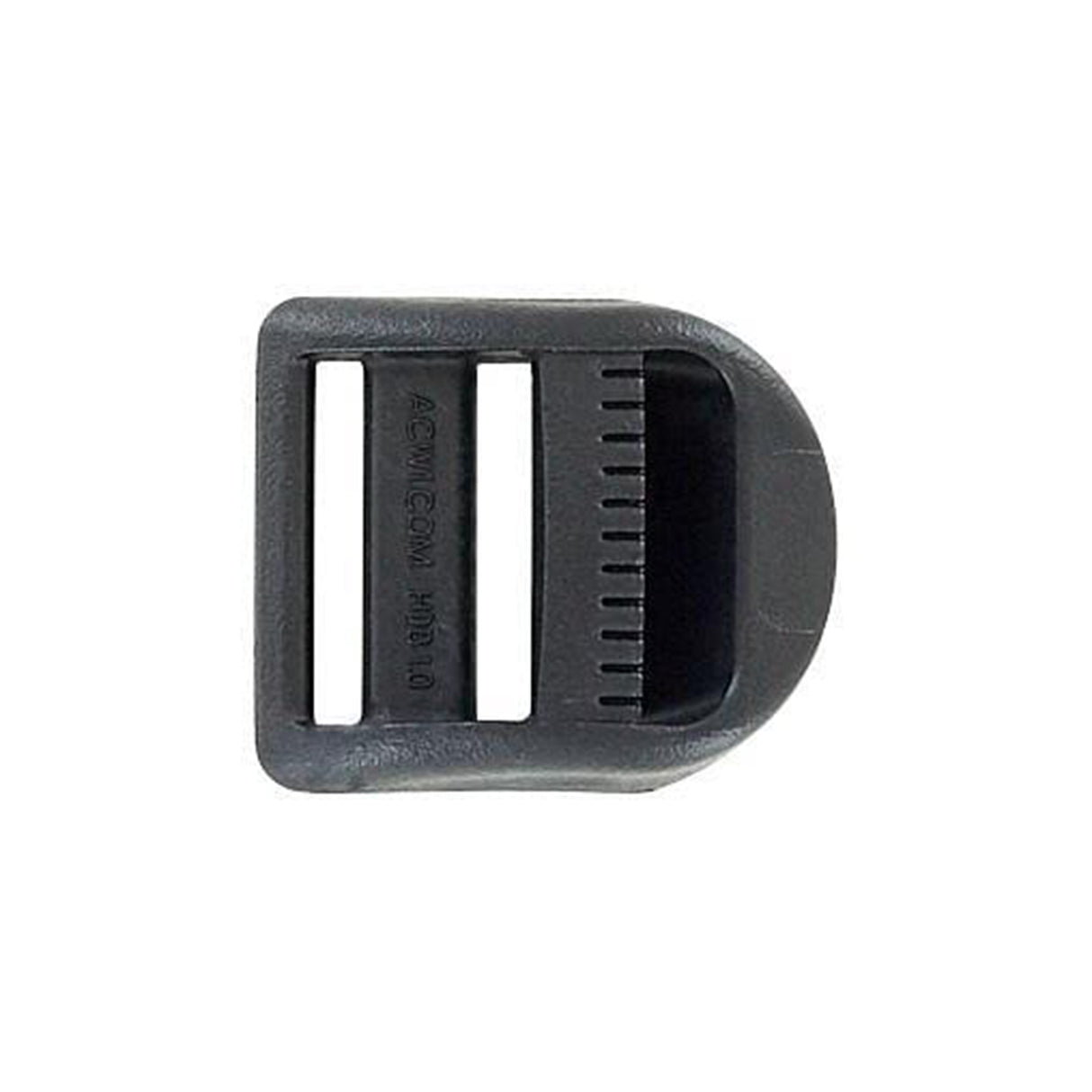 1" Black, Curved Tension Lock, Plastic