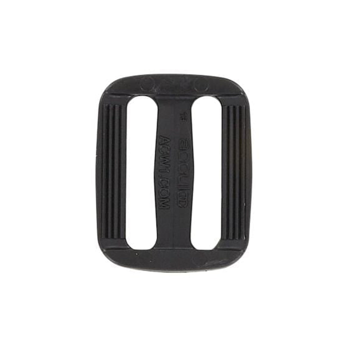 1" Black, Sliplock Tri-Glide Slide Buckle, Plastic