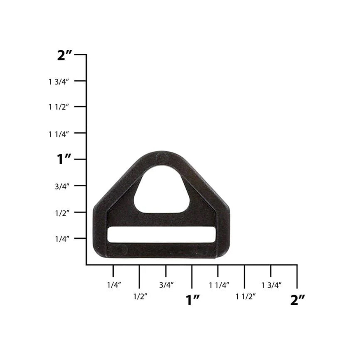 1" Black, Strap Loop with Snap Hook, Plastic