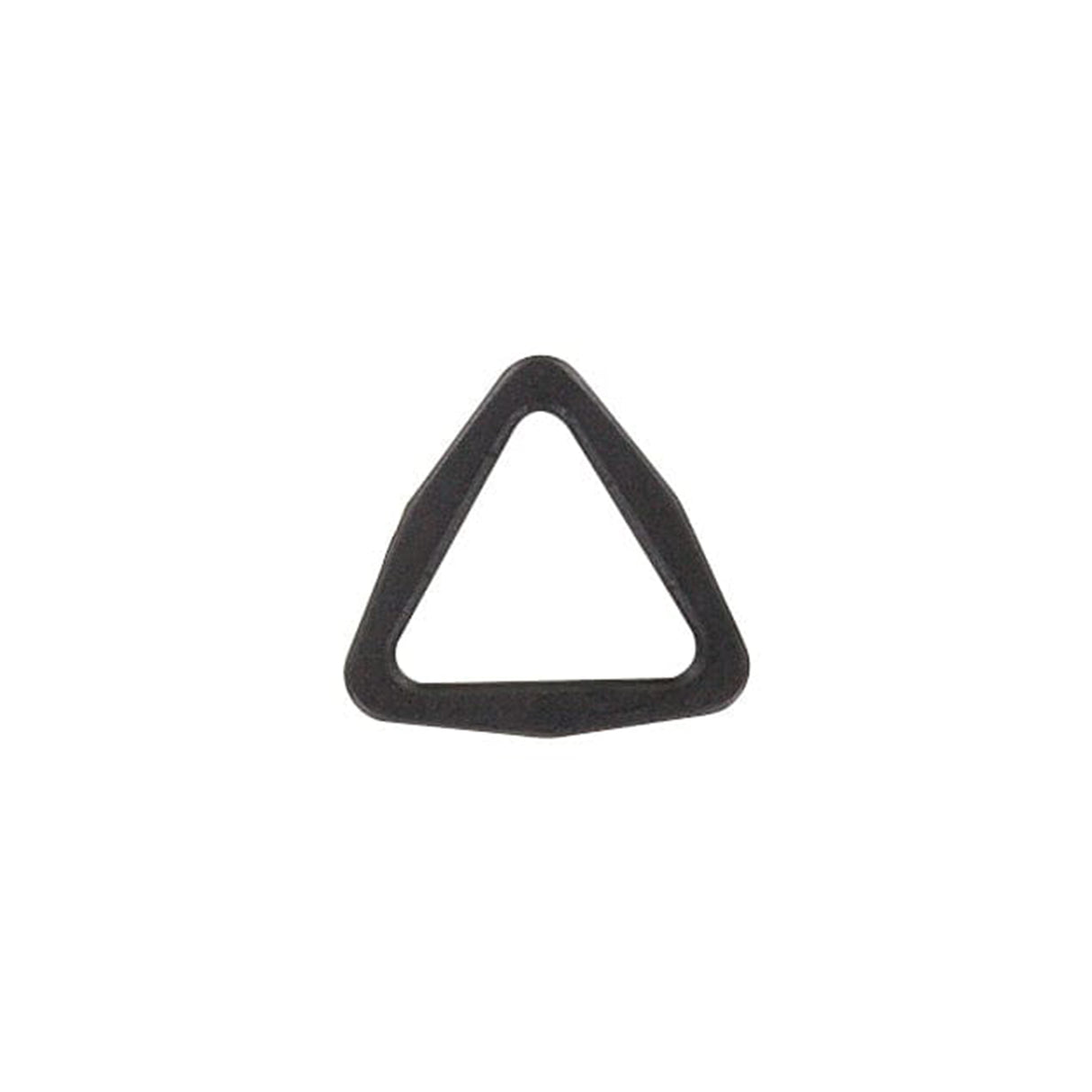 1" Black, Triangle Ring, Plastic