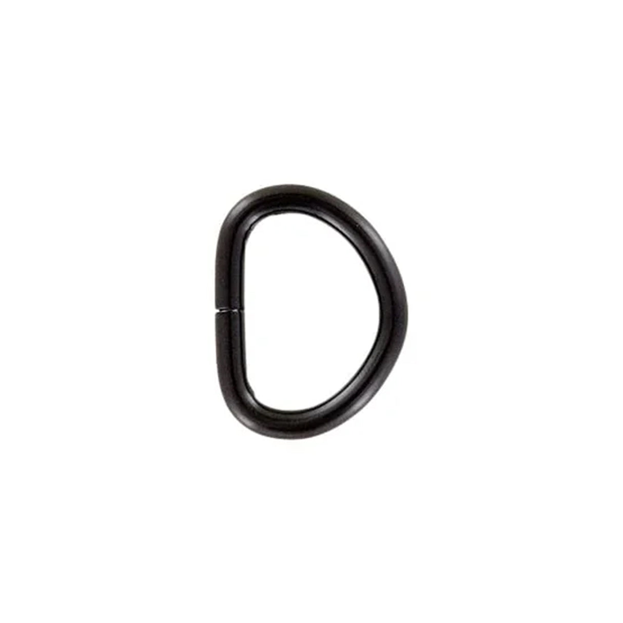 1" Matte Black, Wide Welded D-Ring, Steel