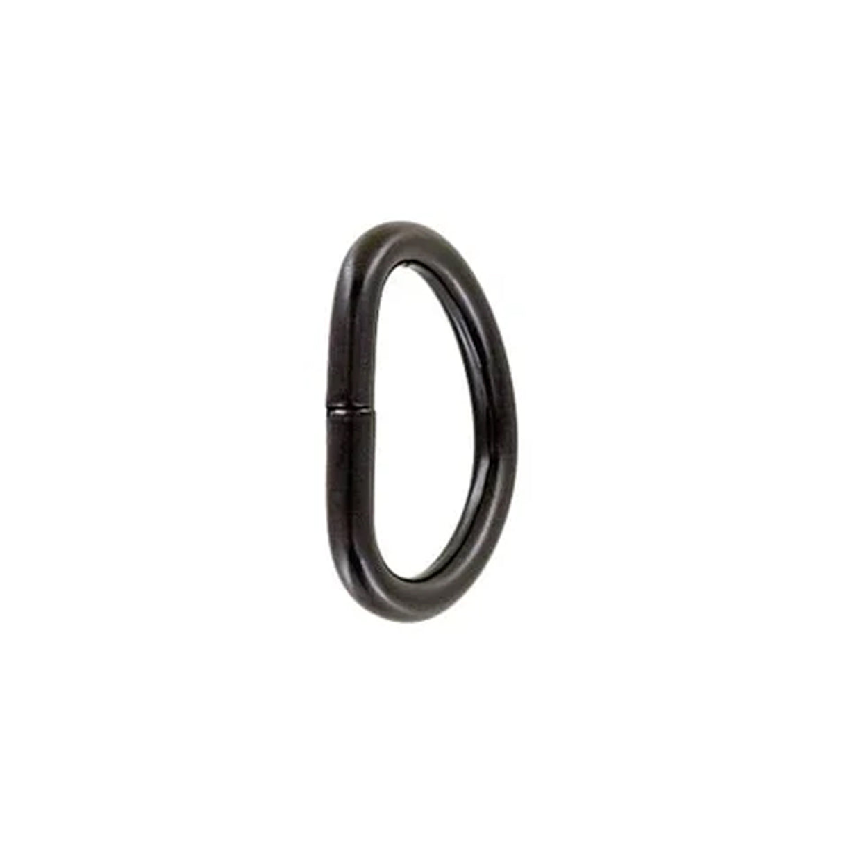 1" Matte Black, Wide Welded D-Ring, Steel