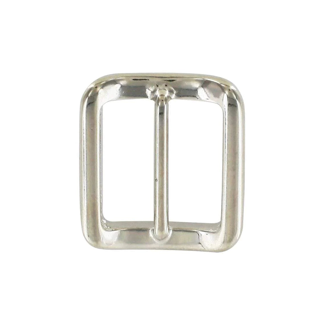 1" Shiny Nickel, Cast Concave Tri Glide Buckle, Zinc Alloy