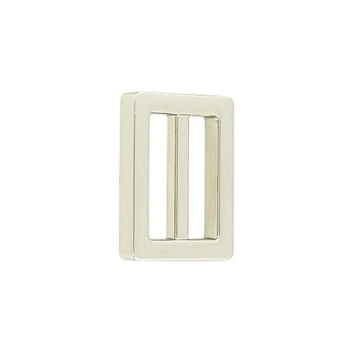 1" Nickel, Cast Strap Tri Glide Slider, Zinc Alloy