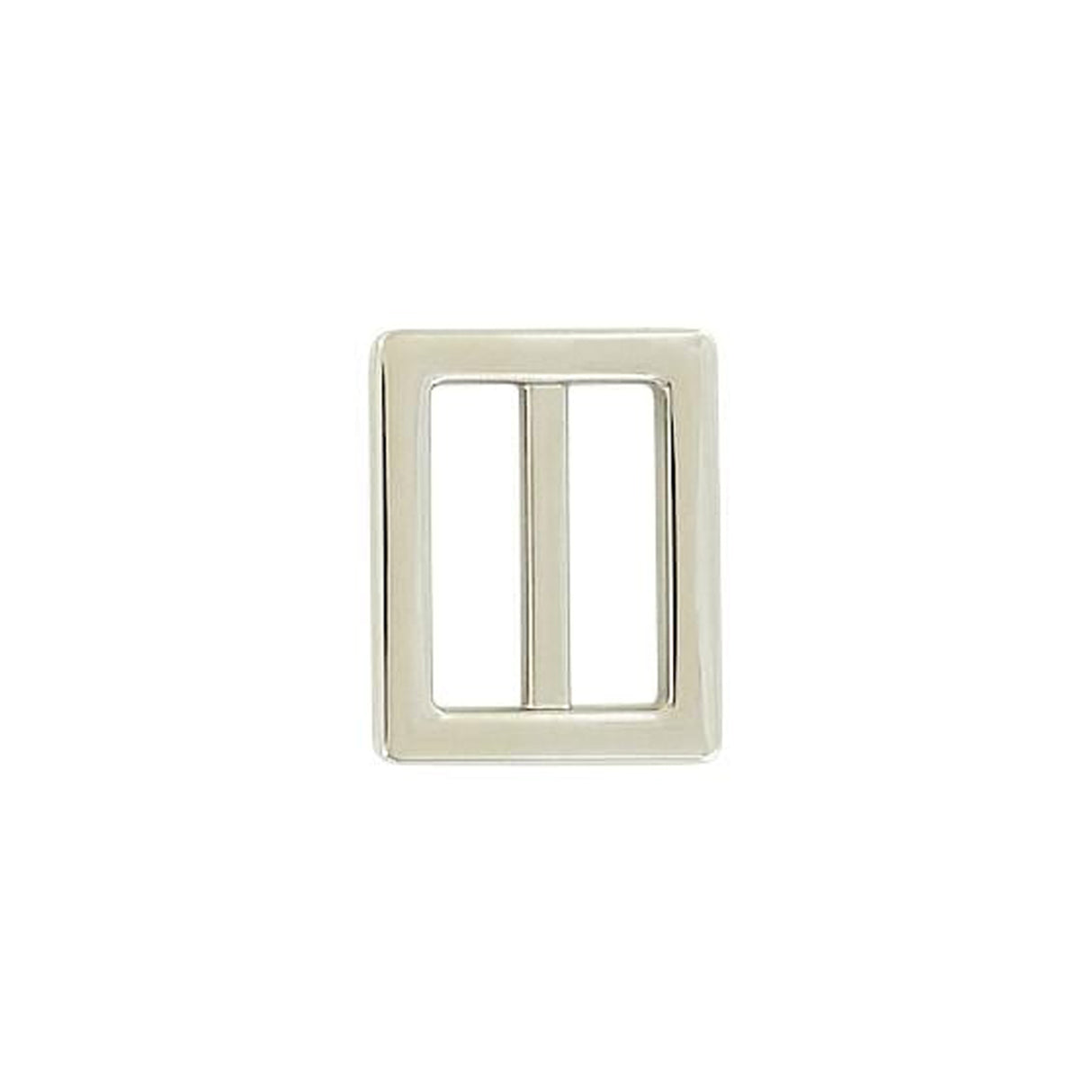 1" Nickel, Cast Strap Tri Glide Slider, Zinc Alloy