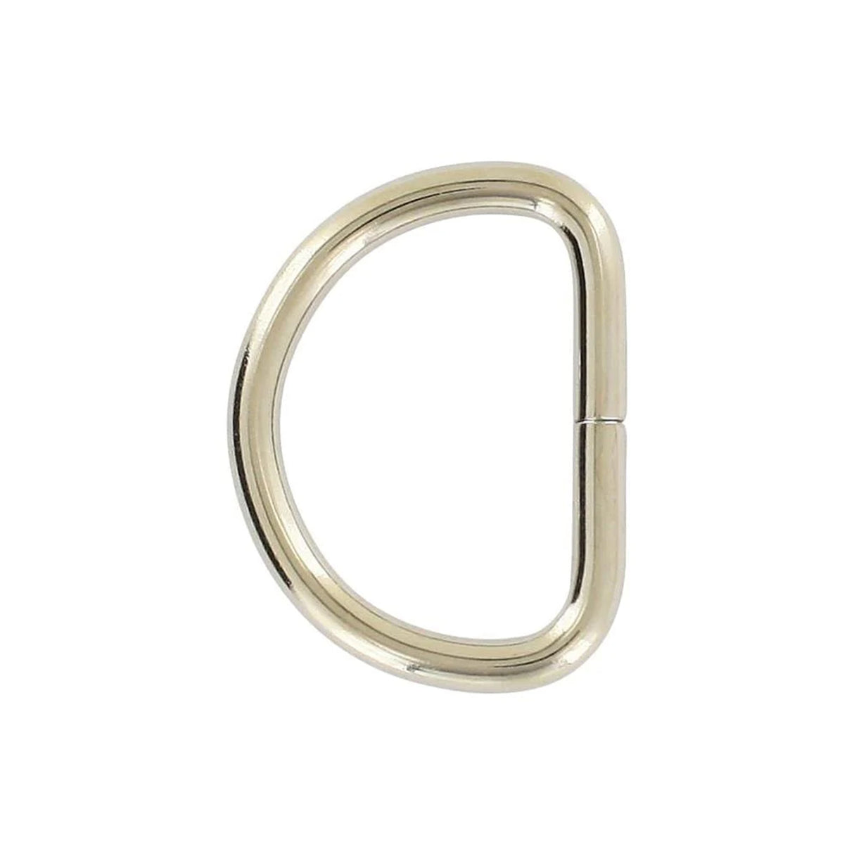 1" Nickel, Split D-Ring Heavy, Steel
