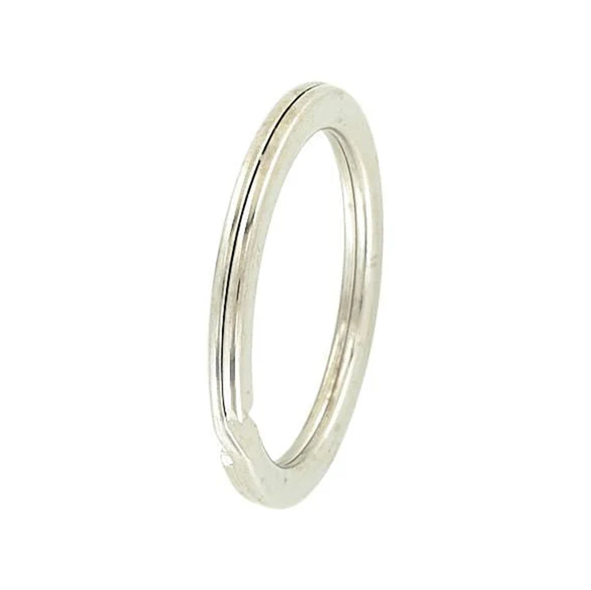 1" Nickel, Split Key Ring, Steel