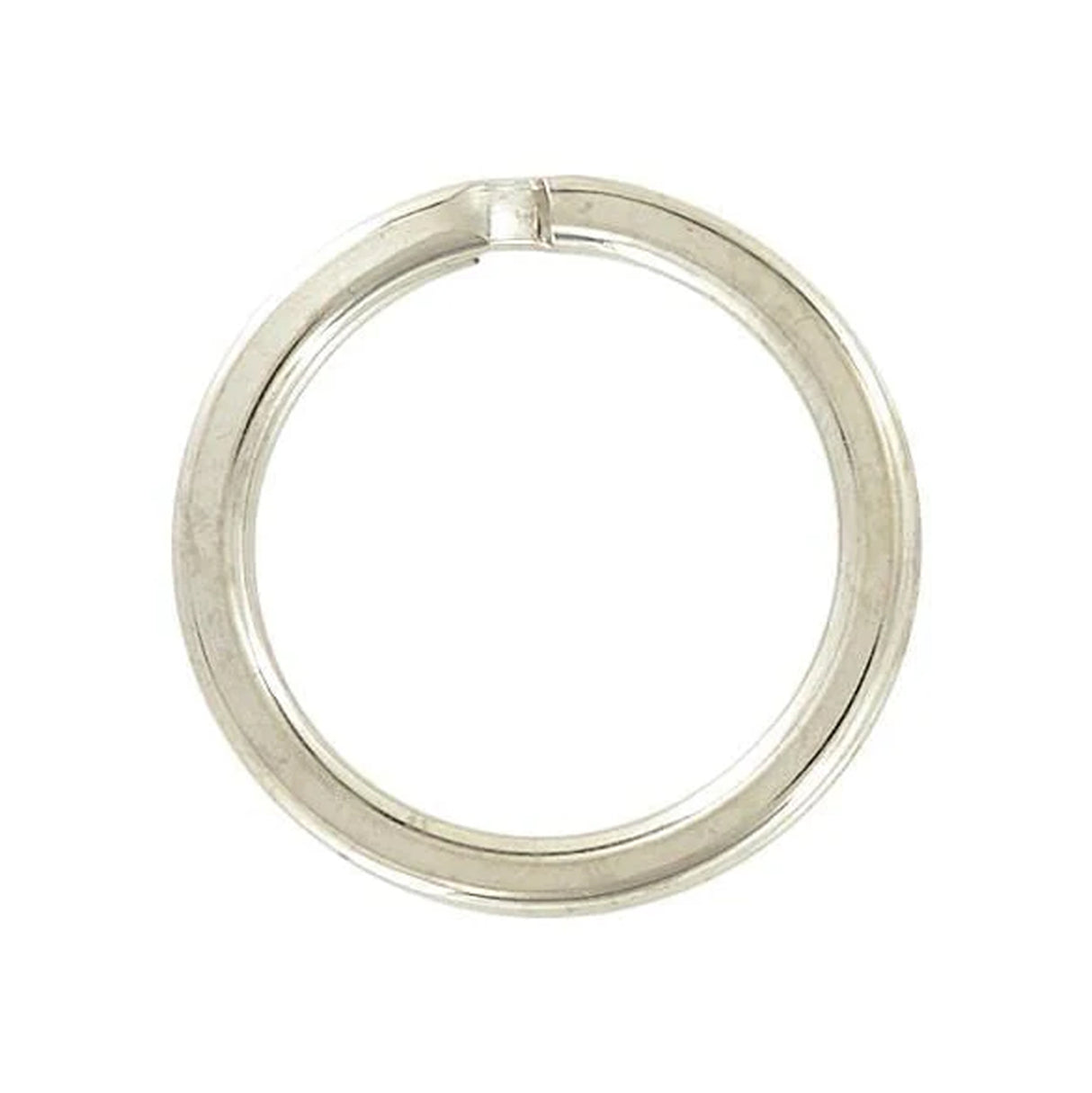 1" Nickel, Split Key Ring, Steel