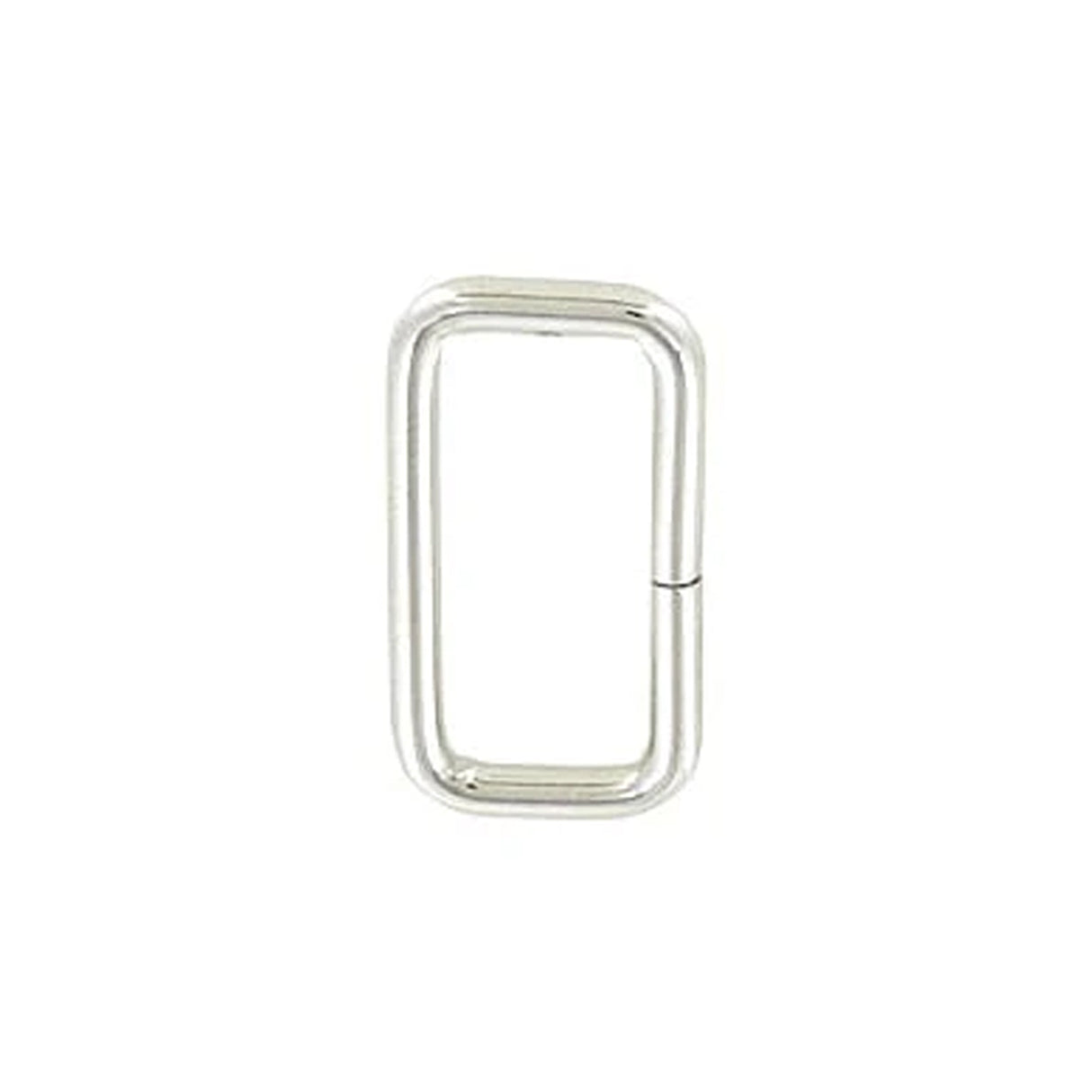 1" Nickel, Split Rectangular Ring, Steel