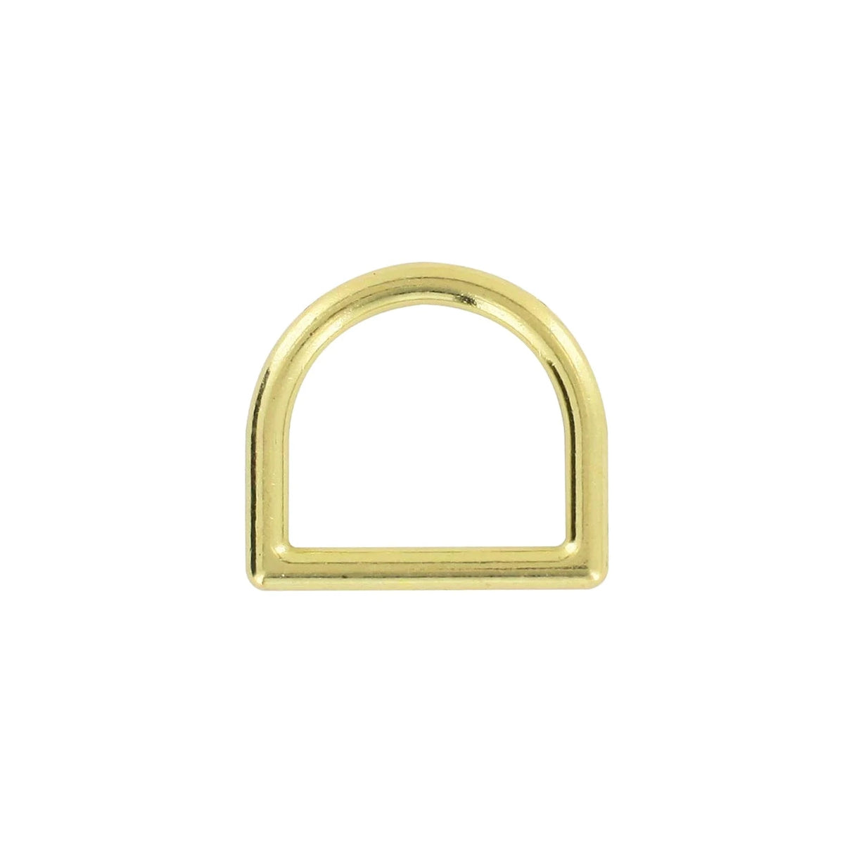 1" Shiny Brass, Cast D-Ring, Zinc Alloy