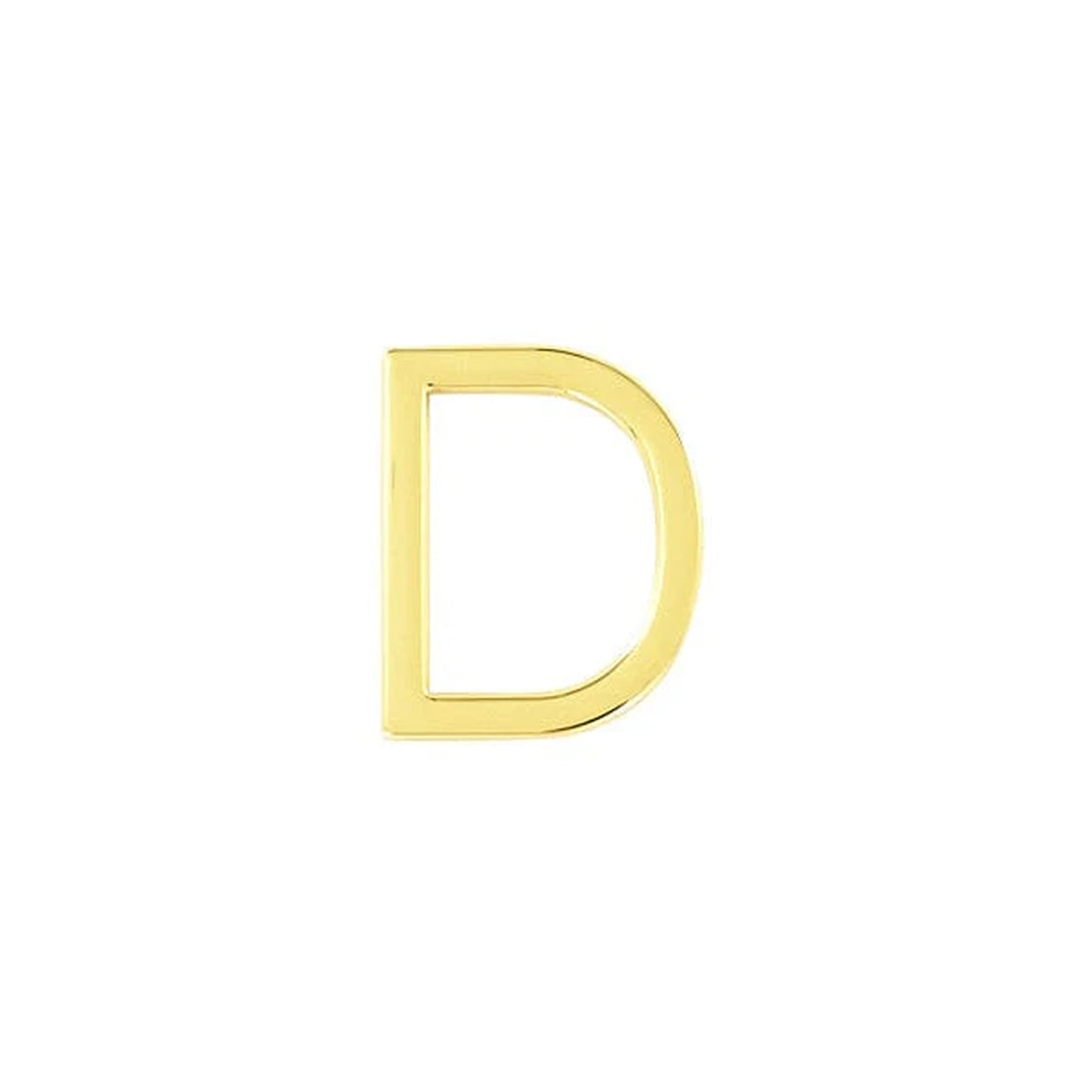 3/4" Shiny Gold, Solid D Ring, Steel