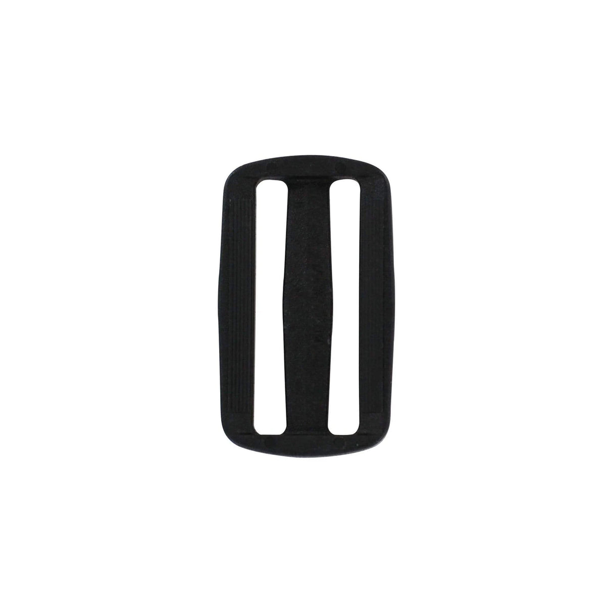 2" Black, Sliplock Tri-Glide Slide Buckle, Plastic