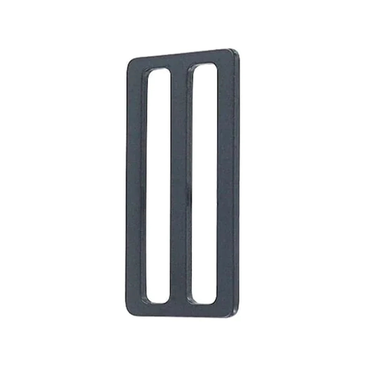 2" Matte Black, Flat Stamped Rectangle Tri Bar Slide, Steel