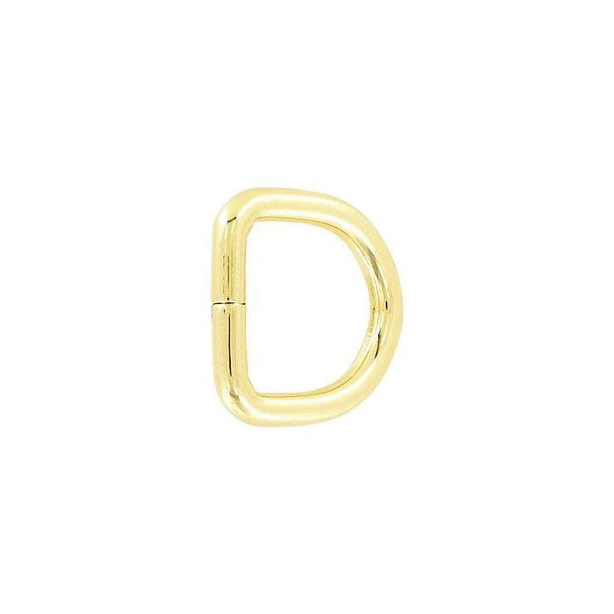 3/4" Gold, Split D Ring, Steel