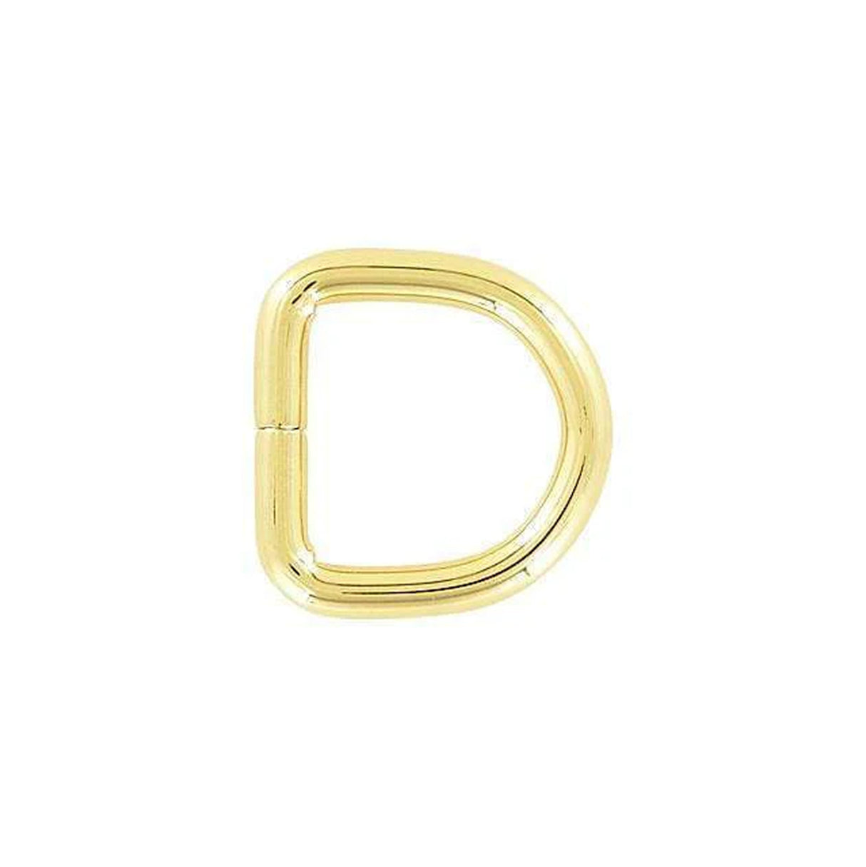 3/4" Gold, Split D Ring, Steel