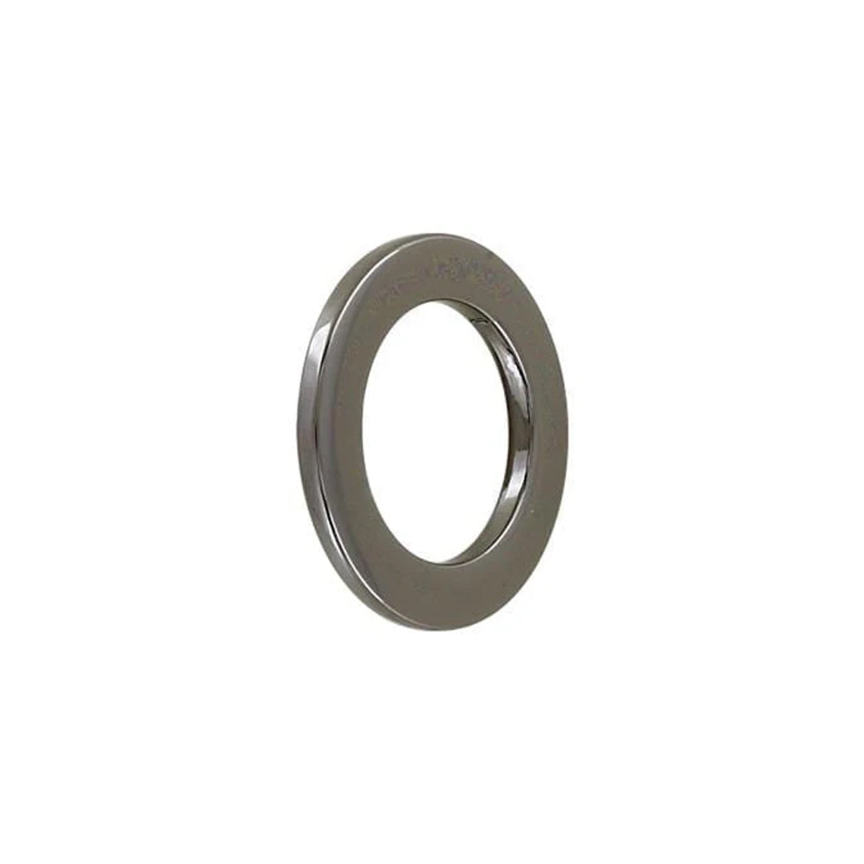 3/4" Shiny Gunmetal, Flat Round Ring, Zinc Alloy