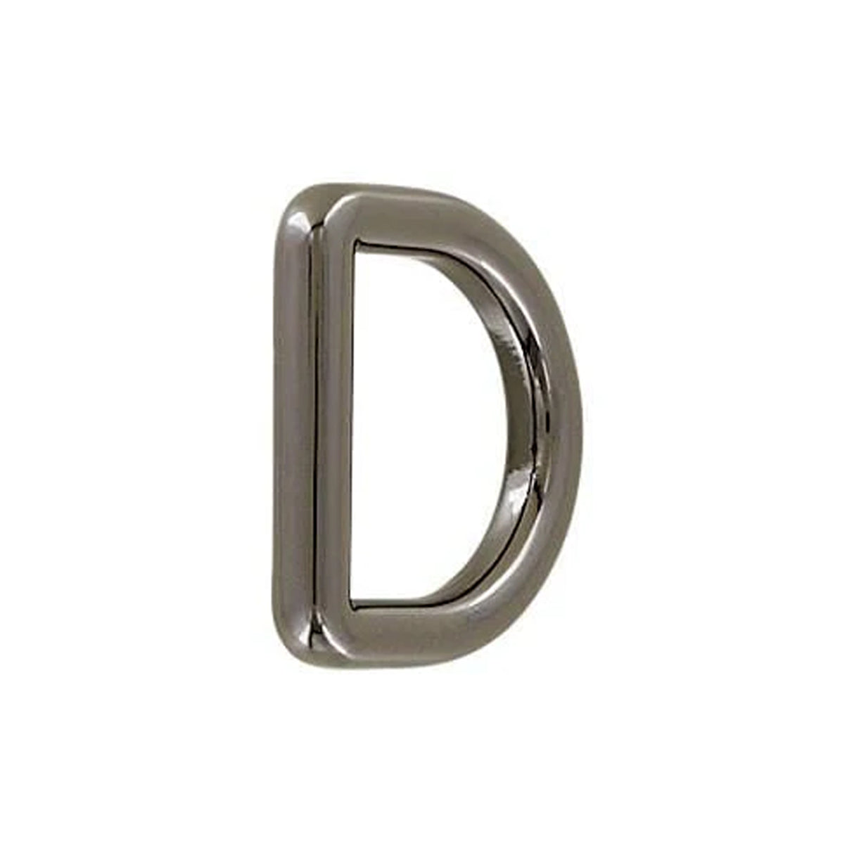 3/4"Gunmetal, Solid D Ring, Zinc Alloy